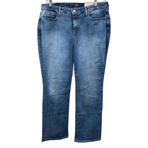 NYDJ Barbara Bootcut High Waisted Jeans Clean Horizon Size 18 NEW - Picture 6 of 15